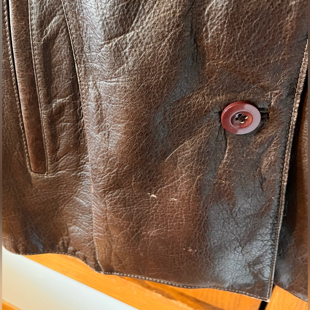 Ladies Wilsons Brown Leather Jacket - Size Small with Thinsulate Insulation - Picture 2 of 8